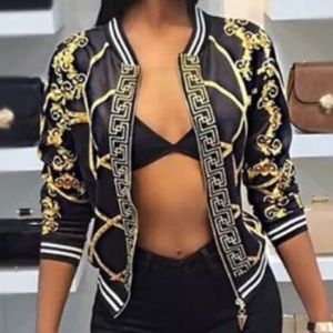 Black Waist Jacket w/Gold Details Sz XL